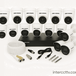 PAKET CCTV HIKVISION NO AUDIO SERIES 16 CHANNEL 15 CAMERAS 2MP ColorFull Night 500GB KOMPLIT SIAP PASANG