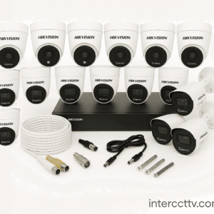 PAKET CCTV HIKVISION NO AUDIO SERIES 16 CHANNEL 16 CAMERAS 2MP ColorFull Night 500GB KOMPLIT SIAP PASANG