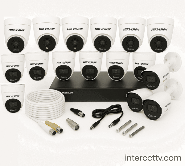 PAKET CCTV HIKVISION NO AUDIO SERIES 16 CHANNEL 16 CAMERAS 2MP ColorFull Night 4TB KOMPLIT SIAP PASANG