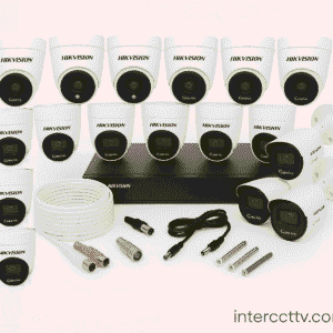 PAKET CCTV HIKVISION NO AUDIO SERIES 32 CHANNEL 18 CAMERAS 5MP ColorFull Night 500GB KOMPLIT SIAP PASANG
