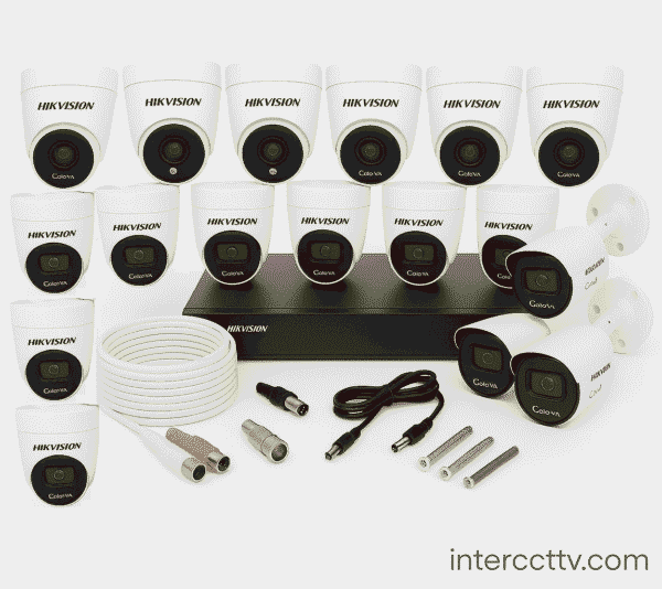 PAKET CCTV HIKVISION NO AUDIO SERIES 32 CHANNEL 18 CAMERAS 5MP ColorFull Night 1TB KOMPLIT SIAP PASANG