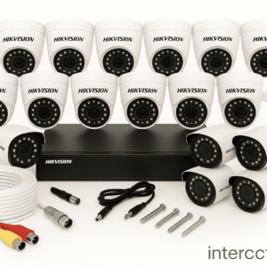 PAKET CCTV HIKVISION NO AUDIO SERIES 32 CHANNEL 18 CAMERAS 2MP IR Night Vision 500GB KOMPLIT SIAP PASANG