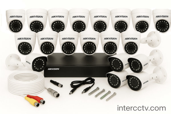 PAKET CCTV HIKVISION NO AUDIO SERIES 32 CHANNEL 19 CAMERAS 5MP IR Night Vision 4TB KOMPLIT SIAP PASANG