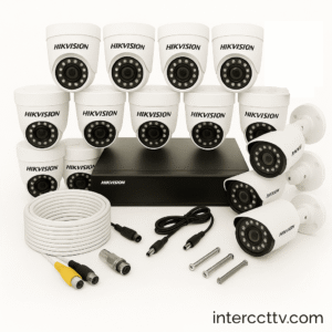 PAKET CCTV HIKVISION NO AUDIO SERIES 16 CHANNEL 14 CAMERAS 2MP IR Night Vision 500GB KOMPLIT SIAP PASANG
